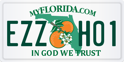 FL license plate EZZH01