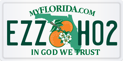 FL license plate EZZH02