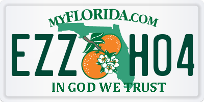 FL license plate EZZH04