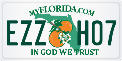 FL license plate EZZH07