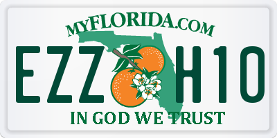 FL license plate EZZH10