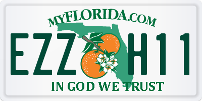 FL license plate EZZH11