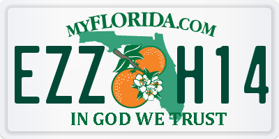 FL license plate EZZH14