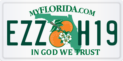 FL license plate EZZH19