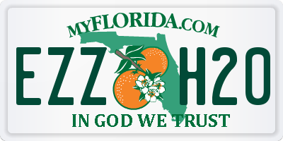 FL license plate EZZH20