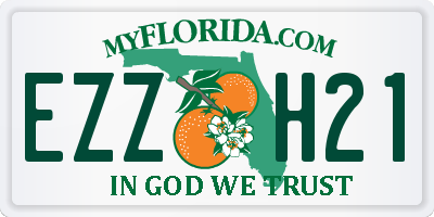 FL license plate EZZH21