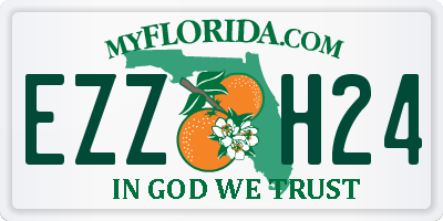 FL license plate EZZH24