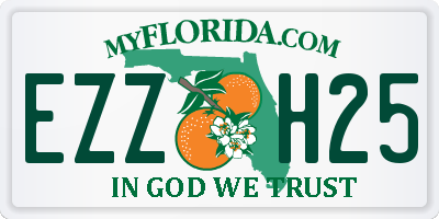 FL license plate EZZH25