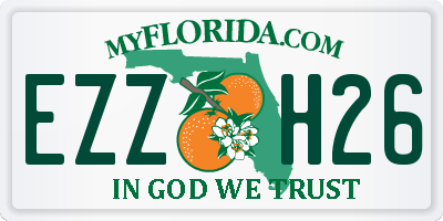 FL license plate EZZH26