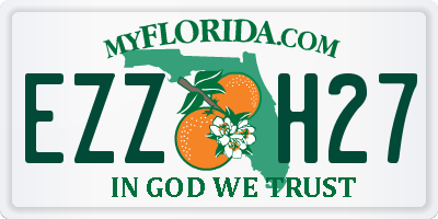 FL license plate EZZH27