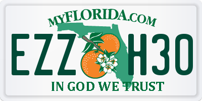 FL license plate EZZH30