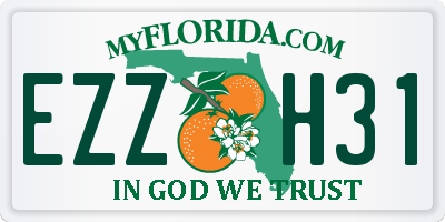 FL license plate EZZH31