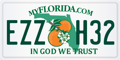 FL license plate EZZH32