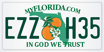 FL license plate EZZH35