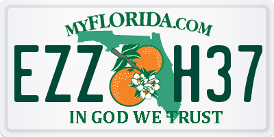 FL license plate EZZH37