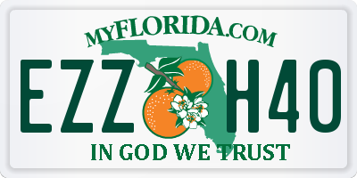 FL license plate EZZH40