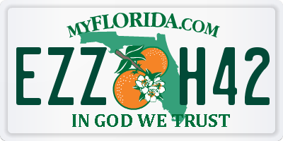 FL license plate EZZH42