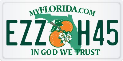 FL license plate EZZH45