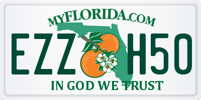 FL license plate EZZH50