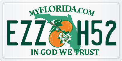 FL license plate EZZH52