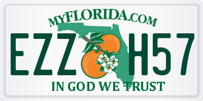 FL license plate EZZH57