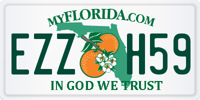 FL license plate EZZH59