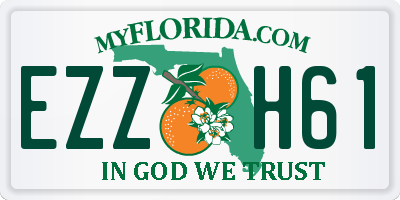 FL license plate EZZH61