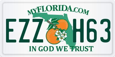 FL license plate EZZH63