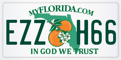 FL license plate EZZH66