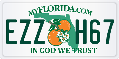 FL license plate EZZH67