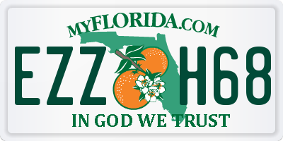 FL license plate EZZH68