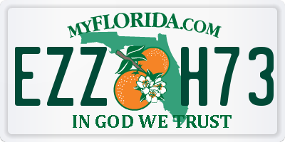 FL license plate EZZH73