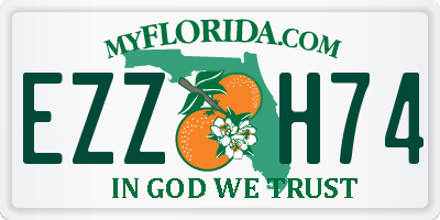 FL license plate EZZH74