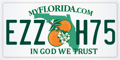 FL license plate EZZH75