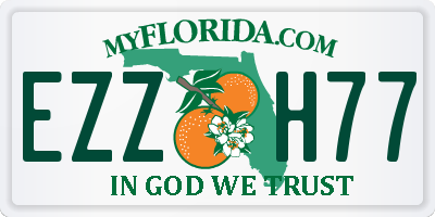 FL license plate EZZH77