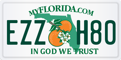 FL license plate EZZH80