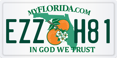 FL license plate EZZH81