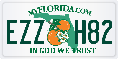 FL license plate EZZH82