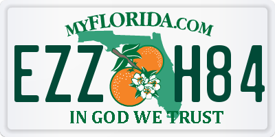 FL license plate EZZH84