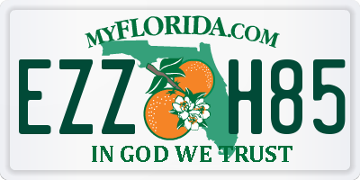 FL license plate EZZH85