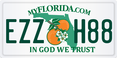 FL license plate EZZH88