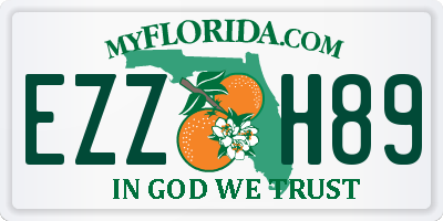 FL license plate EZZH89