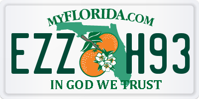 FL license plate EZZH93