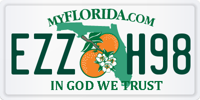 FL license plate EZZH98