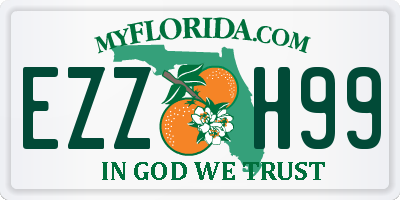 FL license plate EZZH99