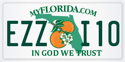 FL license plate EZZI10