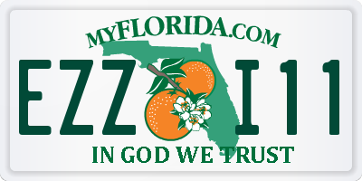 FL license plate EZZI11