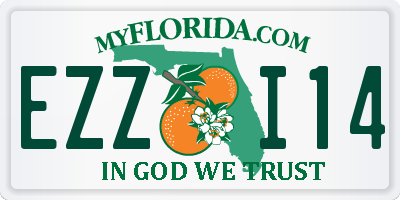 FL license plate EZZI14