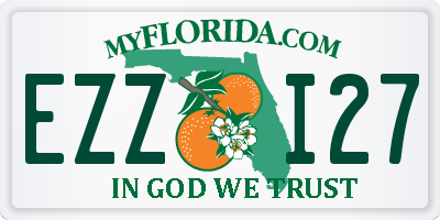 FL license plate EZZI27