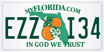 FL license plate EZZI34